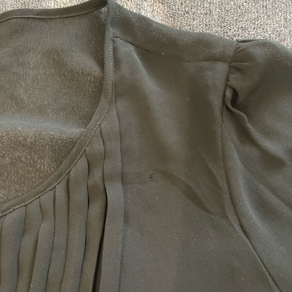 Talbots Long Sleeve Black Chiffon Blouse See Description Please Size 14 - Picture 8 of 8